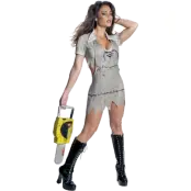 Miss Leatherface Maskeraddräkt XS