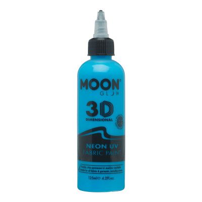 Moon Creations UV Neon Textilfärg - 125 ml Blå
