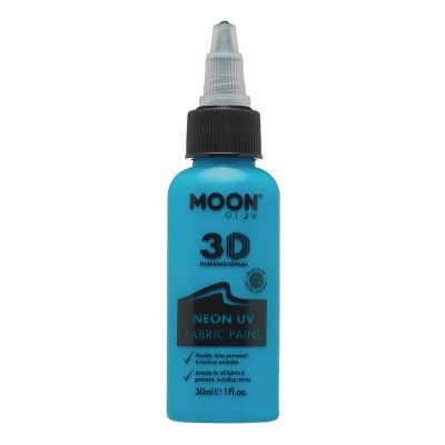 Moon Creations UV Neon Textilfärg - 30 ml Blå