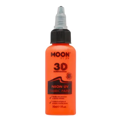 Moon Creations UV Neon Textilfärg - 30 ml Orange