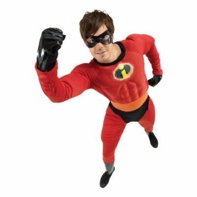 Mr Incredible med Muskler Maskeraddräkt - Standard