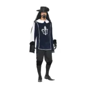 Musketör Maskeraddräkt - Large