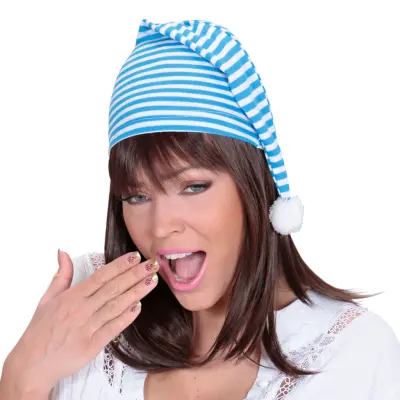 Nattmössa Blå/Vit - One size