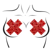 Nipple Covers Jewels X Röd Deluxe