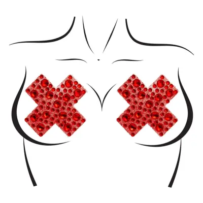 Nipple Covers Jewels X Röd Deluxe