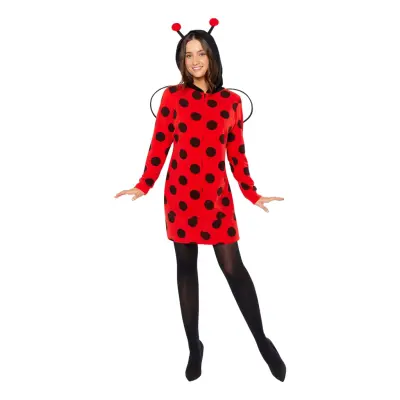 Nyckelpiga Klänning Fleece Maskeraddräkt - Medium/Large