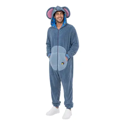 Onesie Elefant Maskeraddräkt - X-Small