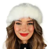 Pälspannband Vit - One size