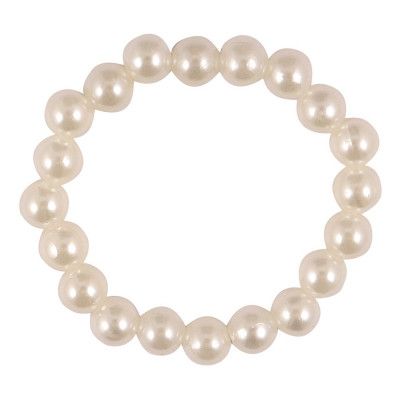 Pärlarmband Vit