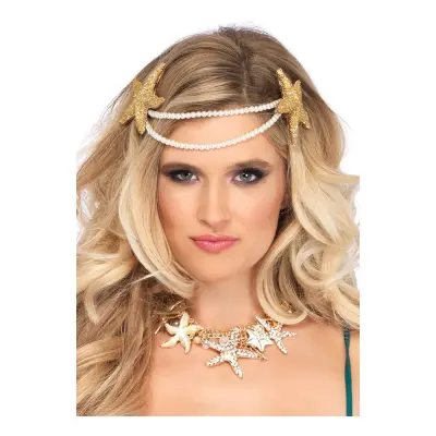 Pärlband med Sjöstjärnor Huvudbonad Deluxe - One size