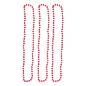 Pärlhalsband Självlysande - 3-pack Rosa
