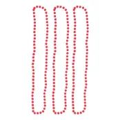Pärlhalsband Självlysande Rosa - 3-pack