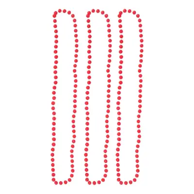 Pärlhalsband Självlysande Rosa - 3-pack