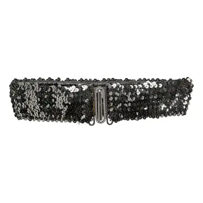 Paljettbälte - Svart