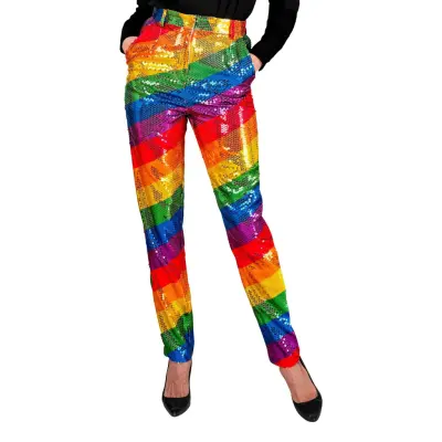 Paljettbyxor Dam Flerfärgade - Medium