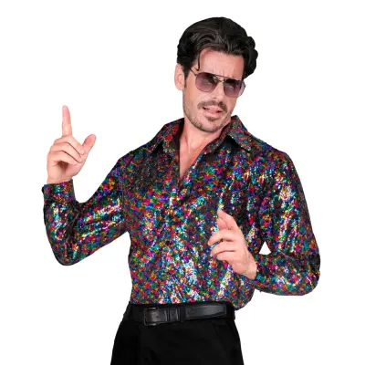 Paljettskjorta Flerfärgad - Large/X-Large