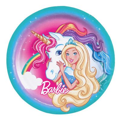 Papperstallrikar Barbie Dreamtopia - 8-pack