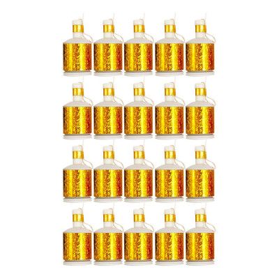 Party Popper Guld Holografisk - 20-pack