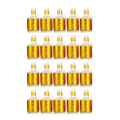 Party Popper Guld Holografisk - 20-pack