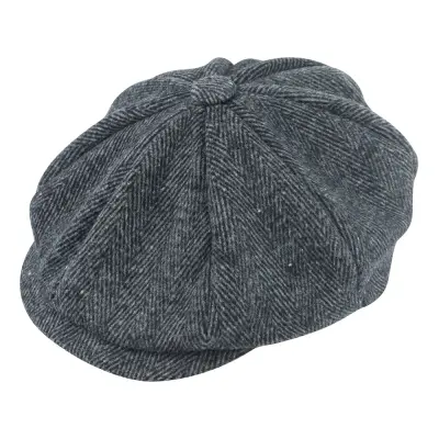 Peaky Flat Cap Grå - One size