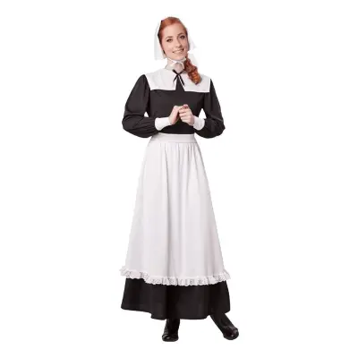 Pilgrim Kvinna Maskeraddräkt - Small