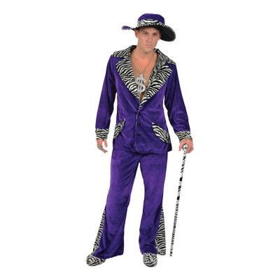 Pimp Lila Maskeraddräkt - Large