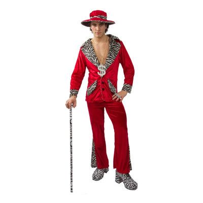 Pimp Röd Maskeraddräkt - X-Large