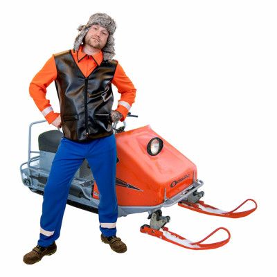 Skoterförare Maskeraddräkt - Medium