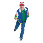 Pokémon Ash Ketchum Maskeraddräkt - Large/X-Large