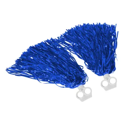 Pom Poms Blå Metallic - 2-pack