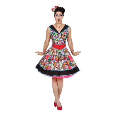 Pop-Art Klänning Maskeraddräkt - 42