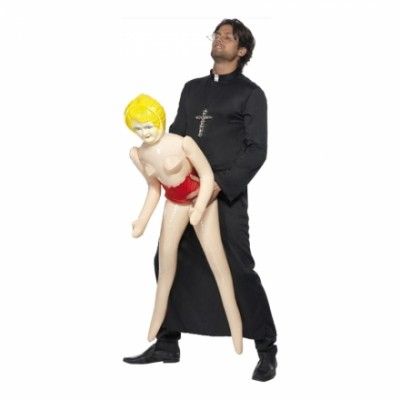 Präst med Docka Maskeraddräkt