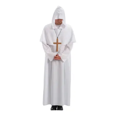 Präst Vit Maskeraddräkt - One size