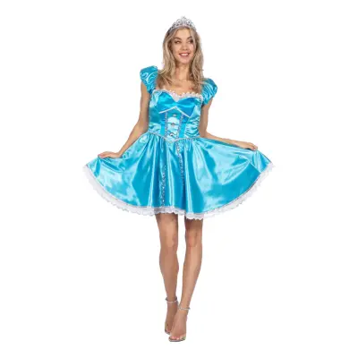 Prinsessklänning Blå Maskeraddräkt - Medium/Large