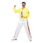 Queen Freddie Gul Maskeraddräkt - Medium