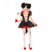 Queen of Hearts Deluxe Maskeraddräkt - Small