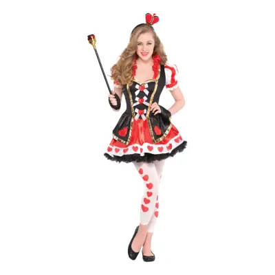 Queen of Hearts Teen Maskeraddräkt - Teen