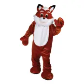Rävmaskot Deluxe Maskeraddräkt - One size