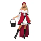 Rödluvan med Kort Kjol Maskeraddräkt - Medium/Large