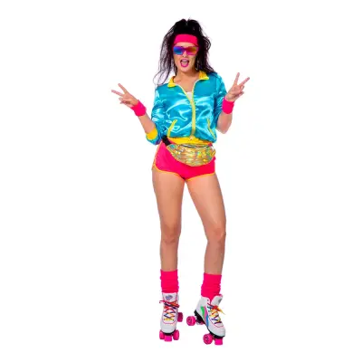 Retro Disco Rollerskater Dam Maskeraddräkt - 34