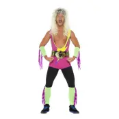 Retro Wrestler Maskeraddräkt - Medium