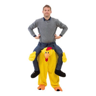 Ridande Kyckling Maskeraddräkt - One size