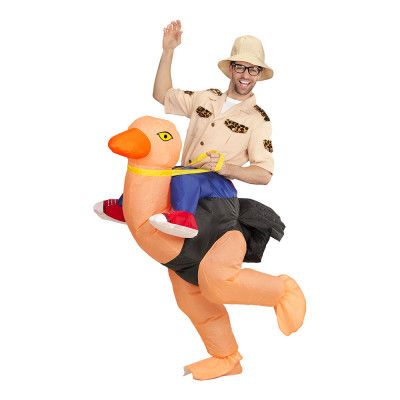 Ridande Struts Uppblåsbar Maskeraddräkt - One size