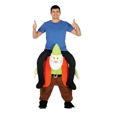 Ridande Trädgårdstomte Maskeraddräkt - Large