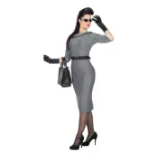 Rockabilly Klänning Rutig Maskeraddräkt - Medium