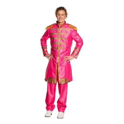 Rosa Sergeant Pop Maskeraddräkt - XX-Large