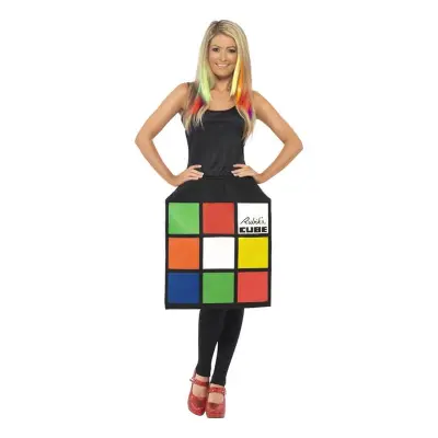 Rubiks Kub Klänning Maskeraddräkt - Small