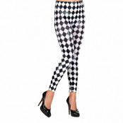 Rutiga Leggings Svart/Vit - Large/X-Large