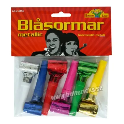 Blåsormar Metallic - 6-pack