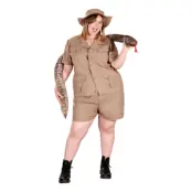 Safari Utforskare Plus-size Dam Maskeraddräkt - XXXX-Large